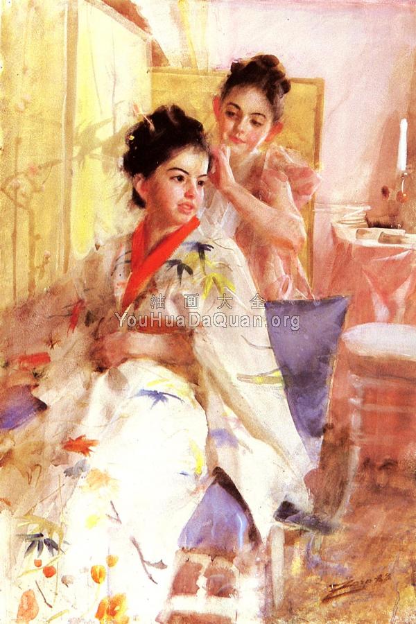 The misses Salomon - 安德斯·左恩